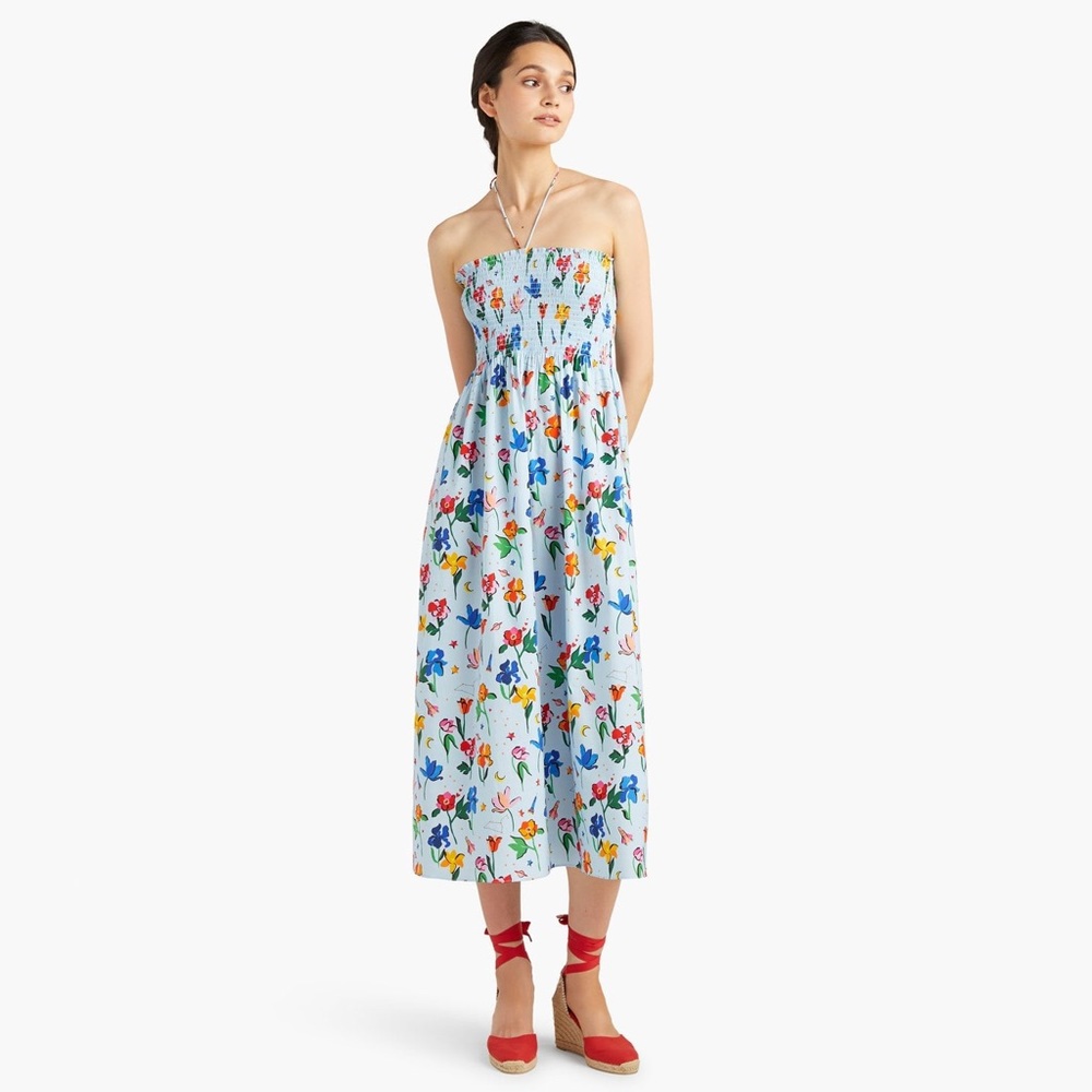 Hill House Floral Midi Dress - Multicolor